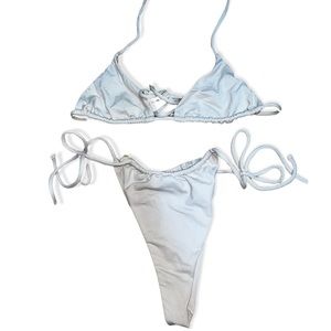 white/cream colored OYSHO swimsuit set